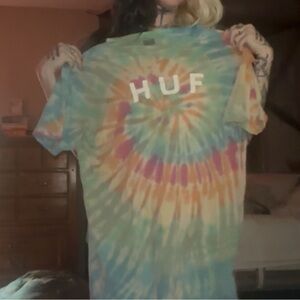 HUF Multicolor Tie-Dye Short Sleeve Tee